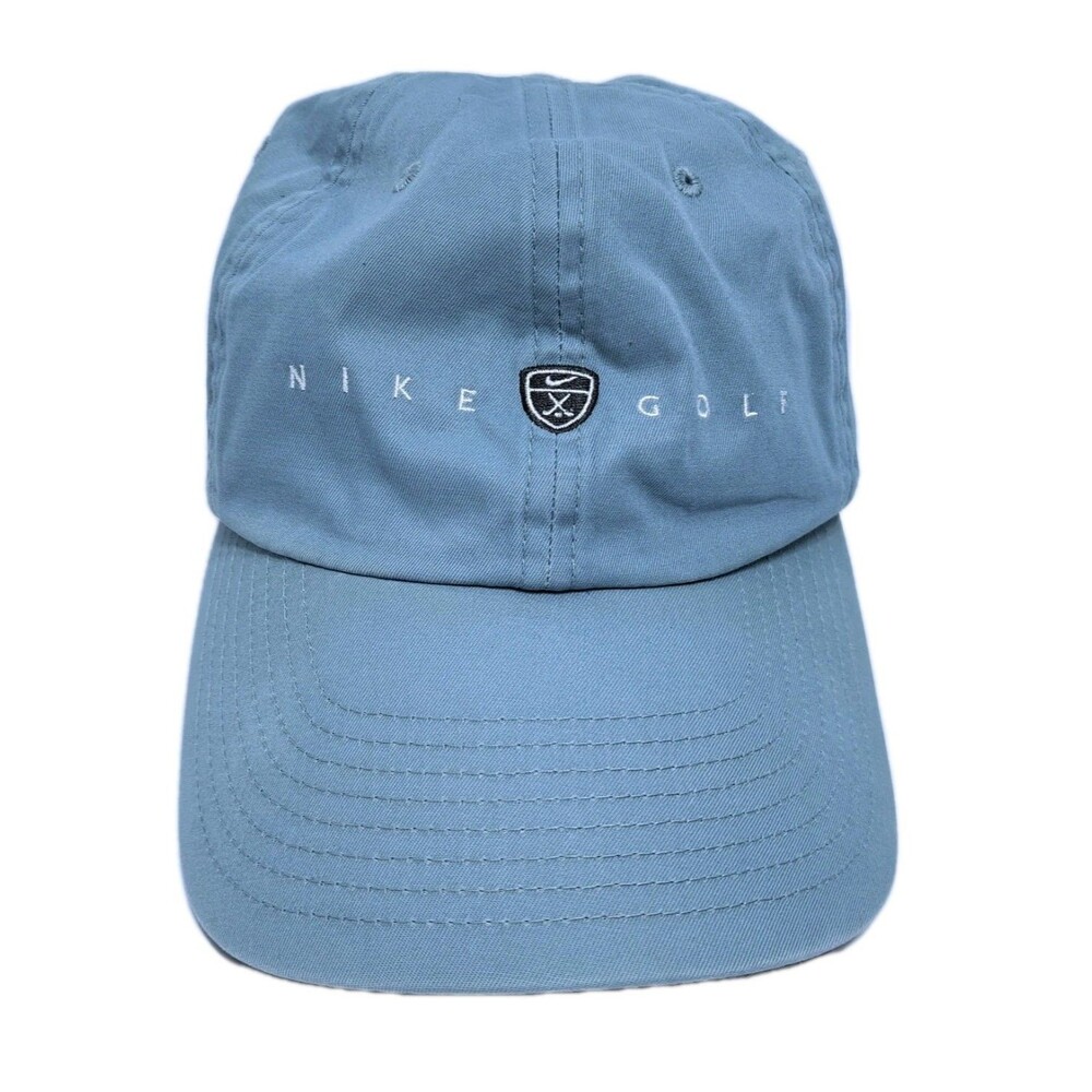 Nike Golf Logo Hat Cap Strapback Blue Club Hat Adjustable